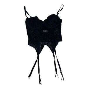 Vintage bustier embroidered top